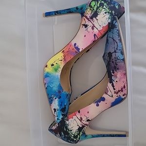 Stunning multicolored 3 1/2 inch zendaya heels
